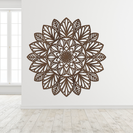 Mandala-Wandmalerei aus Holz Mandala-Wandmalerei aus Holz