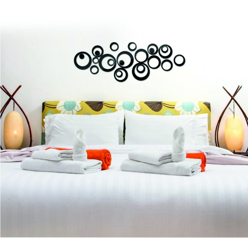 Dekorativer Spiegel. Spiegel Aufkleber an der Wand wie ein Bild oder Dekoration, 3D-Acryl-Aufkleber