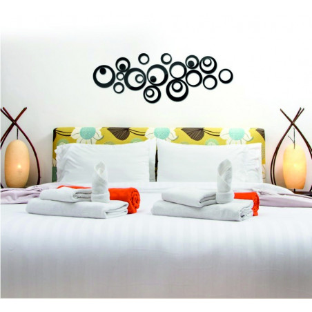 Dekorativer Spiegel. Spiegel Aufkleber an der Wand wie ein Bild oder Dekoration, 3D-Acryl-Aufkleber