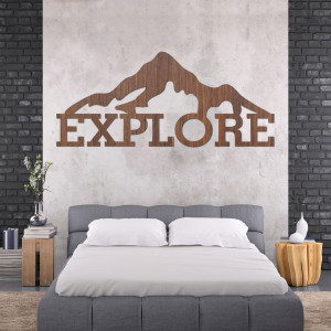 Geschnitztes Holzbild eines Berges - JAMMONY 2