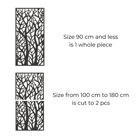 Dekoratives Tafelbild Waldsilhouetten - MONY