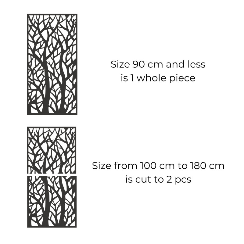 Dekoratives Tafelbild Waldsilhouetten - LYDIO