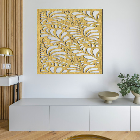 Geschnitztes Holzbild für die Wand - HERBA