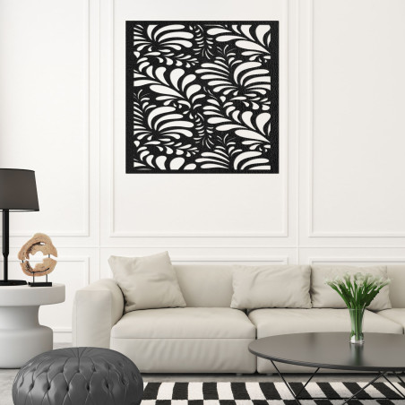 Quadratische Wanddekoration aus Holz Quadratische Wanddekoration aus Holz