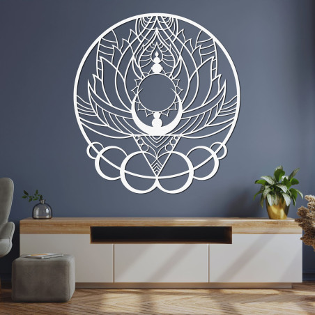 Wandartefakt – Geschnitzte Sonnenblume, natürliches und originelles Design Wandartefakt – Geschnitzte Sonnenblume, natürliches und originelles Design