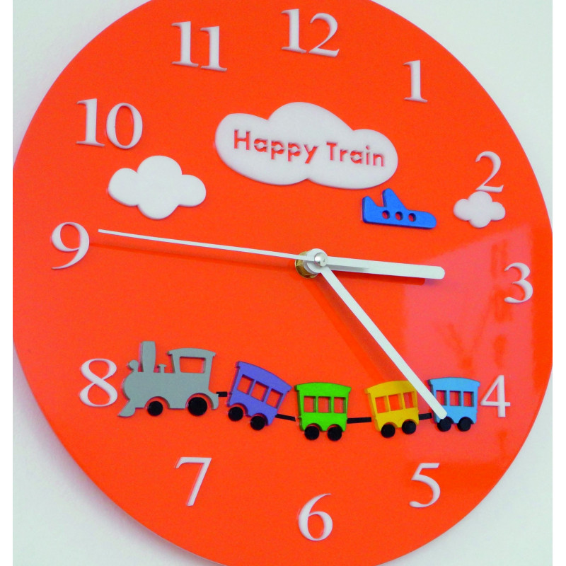 Moderne Wanduhr aus Plexiglas. Trends auf der Wanduhr als Geschenk. Clock X-momo. PMMA