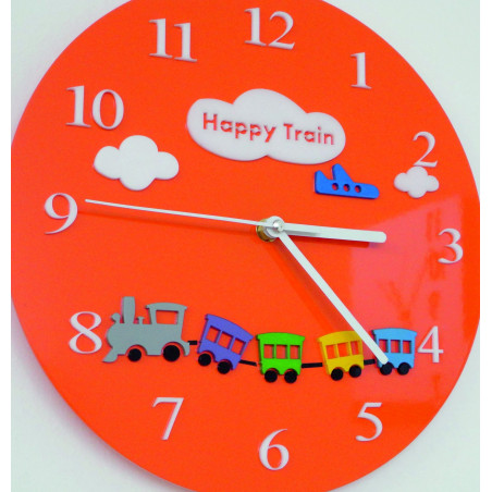 Moderne Wanduhr aus Plexiglas. Trends auf der Wanduhr als Geschenk. Clock X-momo. PMMA