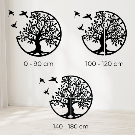 Modernes Wandbild aus Holz Baum mit Vogel Modernes Wandbild aus Holz Baum mit Vogel