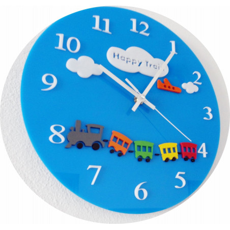 Blaue Wanduhr fürs Kinderzimmer Blaue Wanduhr fürs Kinderzimmer