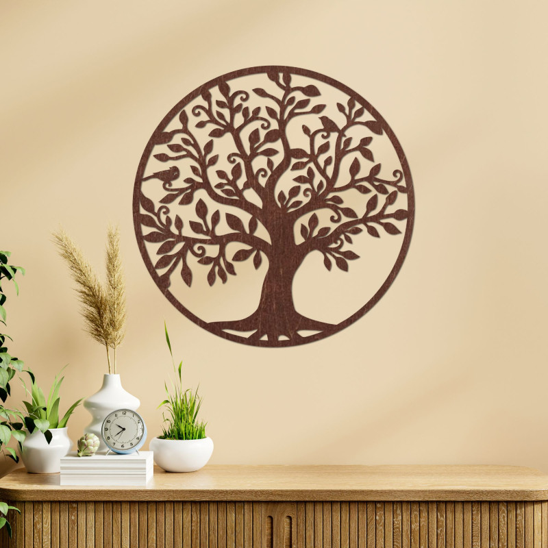 Hölzerne Dekoration Baum des Lebens