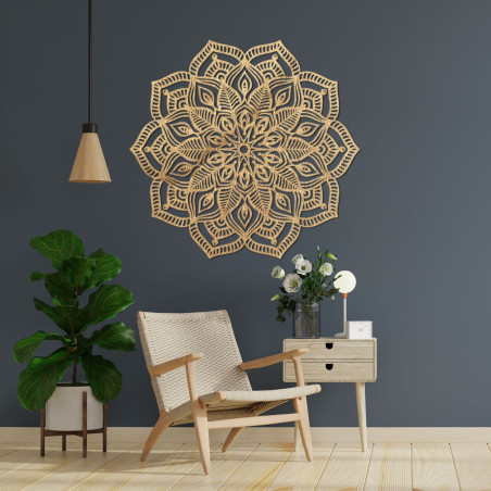 Mandala aus Holz für die Wand - COUNESS