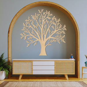 Geschnitzte Holzdekoration Stammbaum - FAMILIAE 2