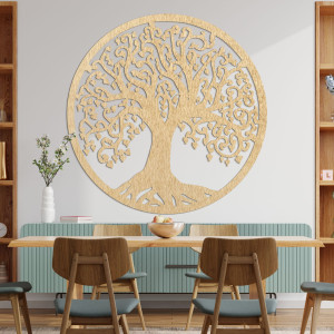 Hölzerne Wanddekoration Baum des Lebens - FLOREO 2