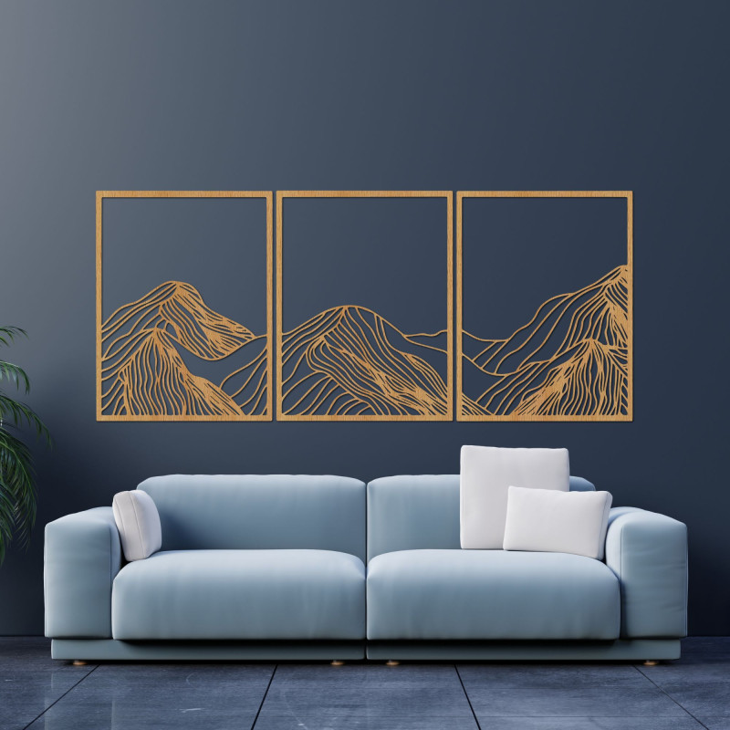 Berge elegante Holzdekoration - MAUTANIS