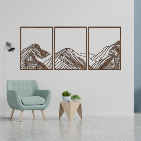 Berge elegante Holzdekoration - MAUTANIS