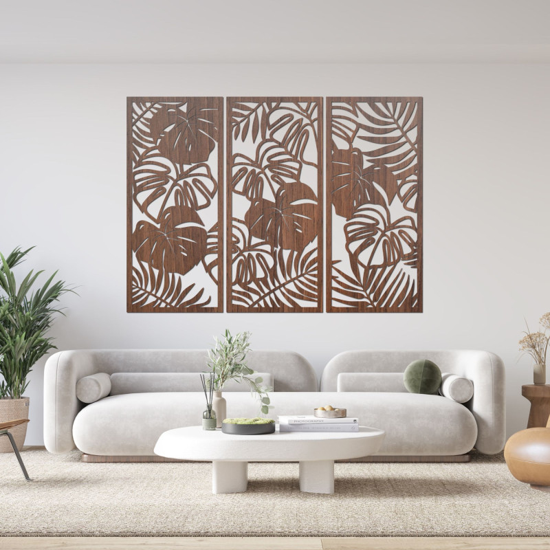 Tropische Blätter, Monstera und Farn - LIBOGA