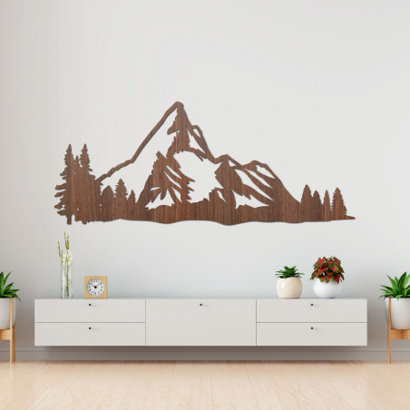 Geschnitzte Holzdekoration Berg Natur - MONTANA