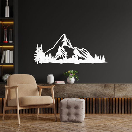 Geschnitzte Holzdekoration Berg Natur - MONTANA