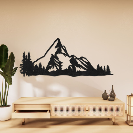 Geschnitzte Holzdekoration Berg Natur - MONTANA