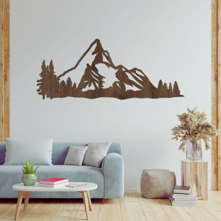 Geschnitzte Holzdekoration Berg Natur - MONTANA Geschnitzte Holzdekoration Berg Natur - MONTANA