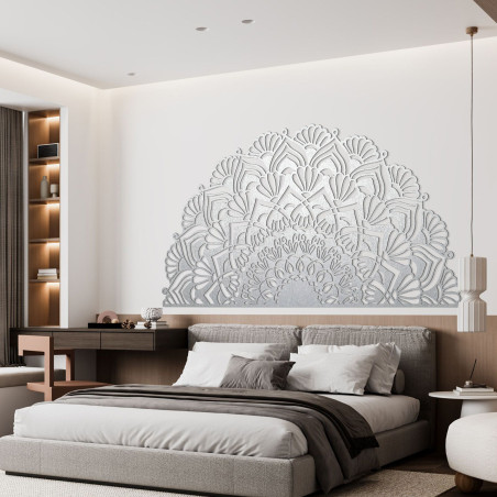 Halbes Holzmandala für die Wand - LUMIS