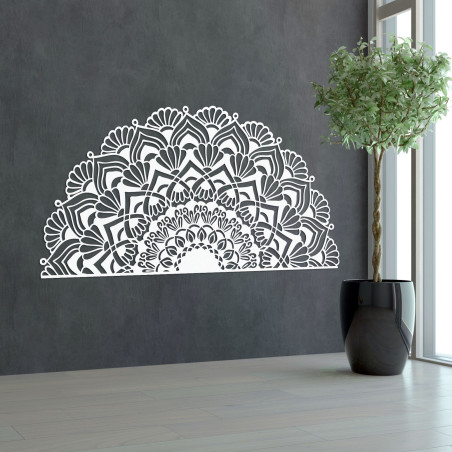 Halbes Holzmandala für die Wand - LUMIS