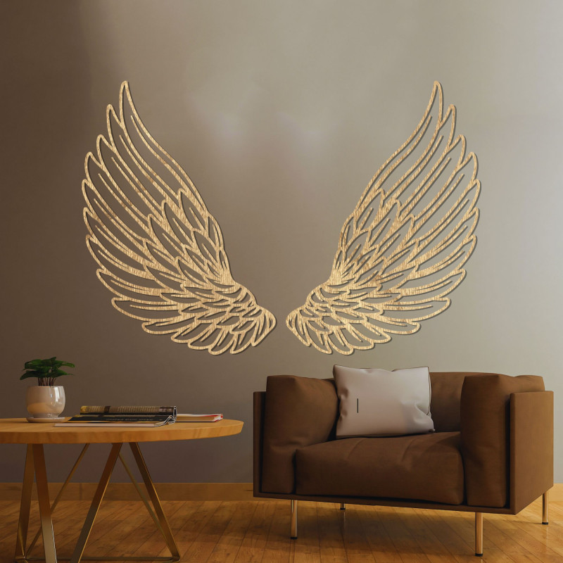 Wanddekoration Engelsflügel aus Holz - ANGELIC