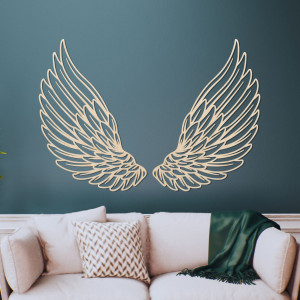 Wanddekoration Engelsflügel aus Holz - ANGELIC