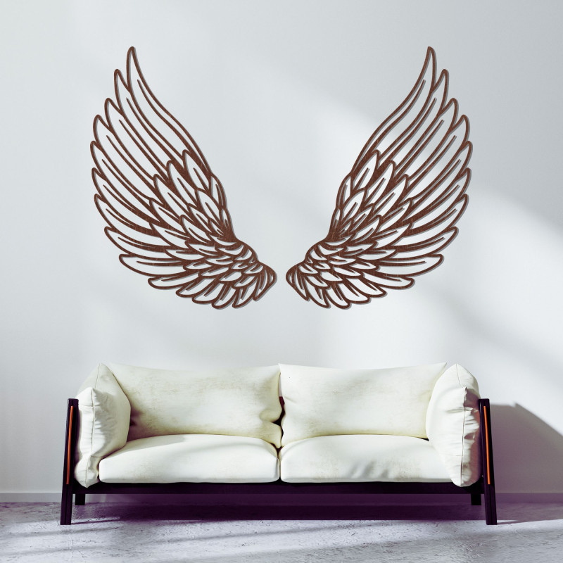 Wanddekoration Engelsflügel aus Holz - ANGELIC