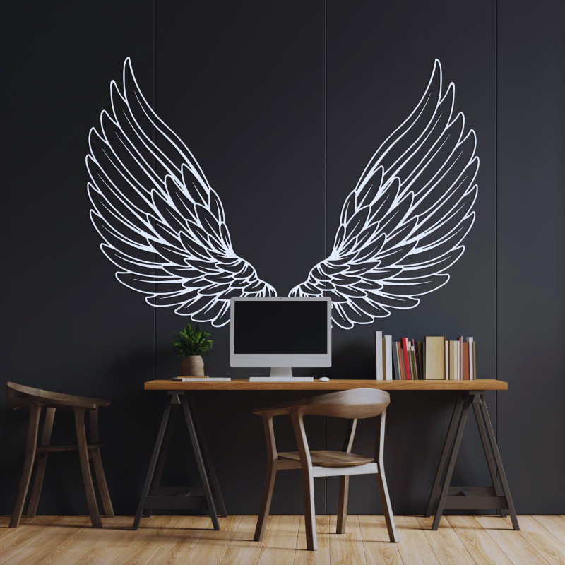 Wanddekoration Engelsflügel aus Holz - ANGELIC