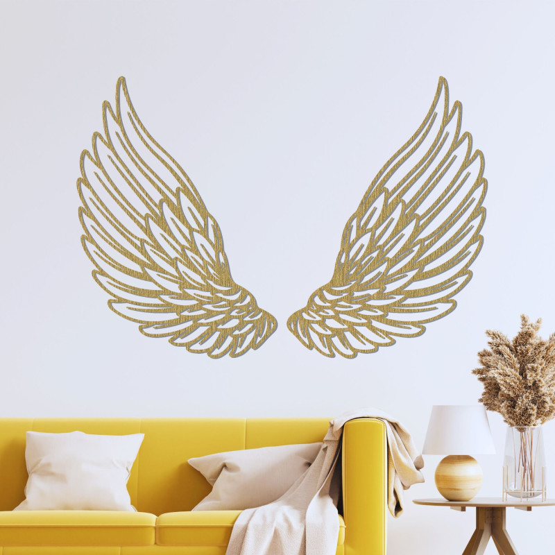 Wanddekoration Engelsflügel aus Holz - ANGELIC