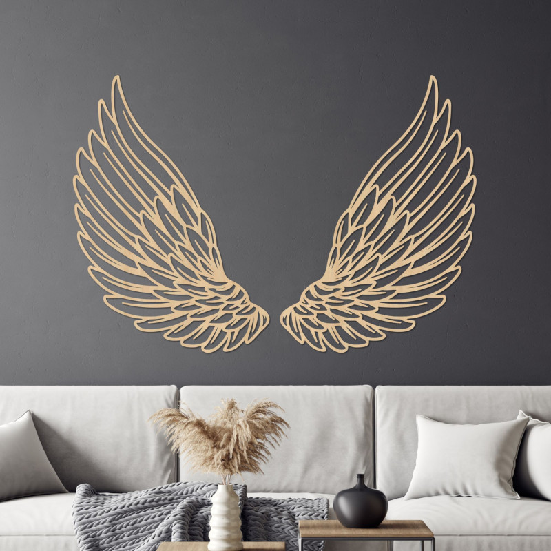 Wanddekoration aus Holz Engelsflügel - DIVINUS