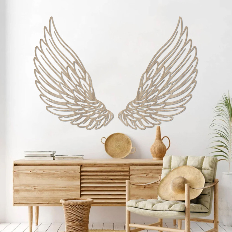 Wanddekoration aus Holz Engelsflügel - DIVINUS