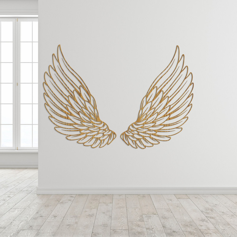 Wanddekoration aus Holz Engelsflügel - DIVINUS