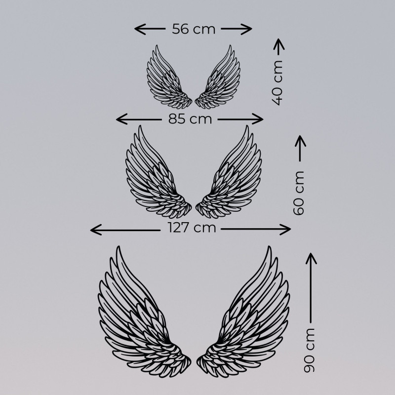 Wanddekoration aus Holz Engelsflügel - DIVINUS