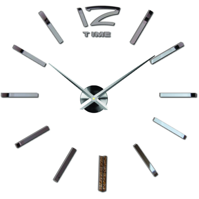 Große Wanduhr - moderne 3D Wanduhr zum Aufkleben. Wanduhren für die Küche und Wanduhren für das Wohnzimmer!