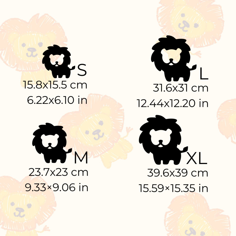 Holzdekoration Elefant, Löwe, Giraffe - SAFARI