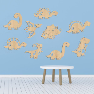 Holzbild für Kinderzimmer Dinosaurier - TERESEK 2