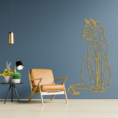 Geometrisches Bild einer Katze - CILLAL