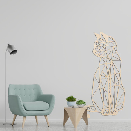 Geometrisches Bild einer Katze - CILLAL