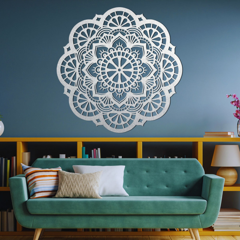 Wanddekoration aus Holz Mandala Licht - LUMINA