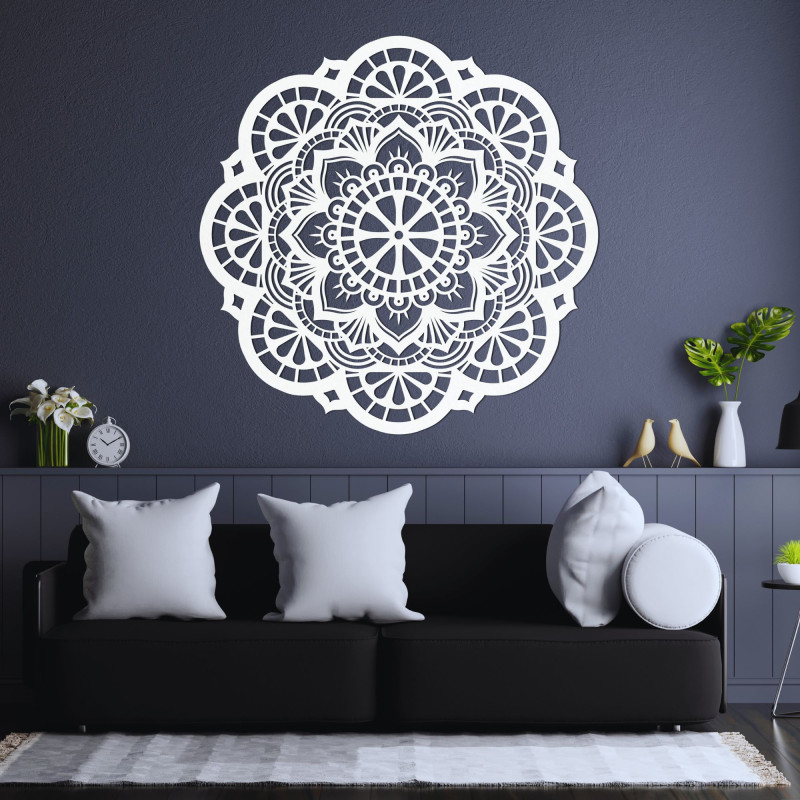 Wanddekoration aus Holz Mandala der Helligkeit der Sonne - LUMEN