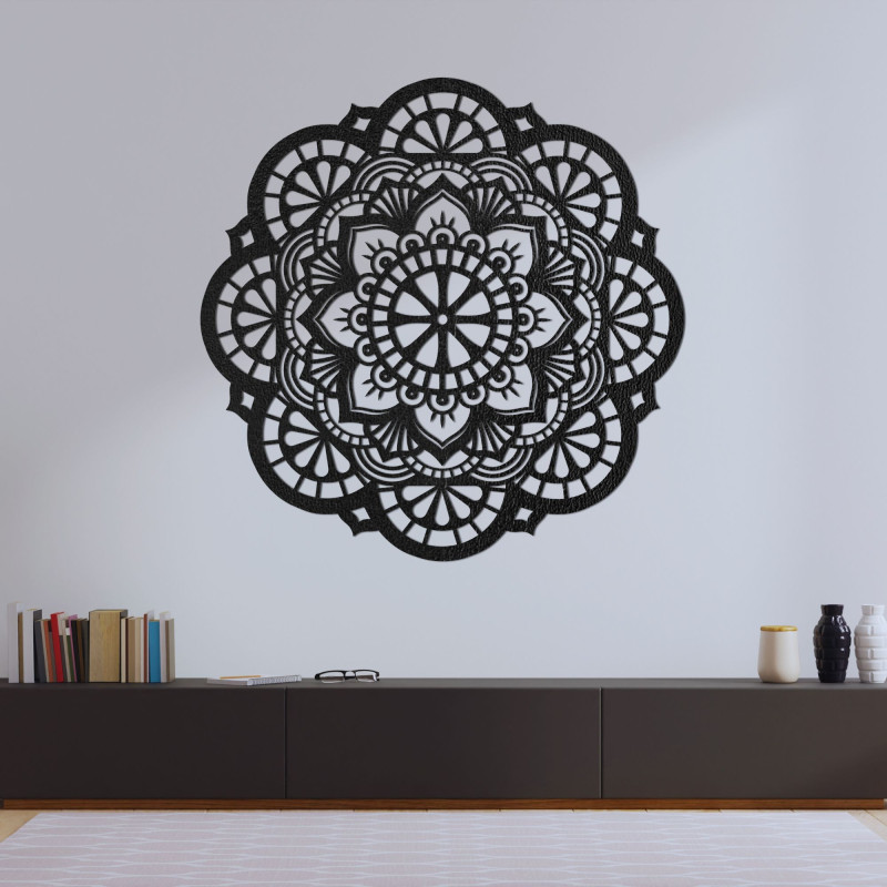 Wanddekoration aus Holz Mandala der Helligkeit der Sonne - LUMEN