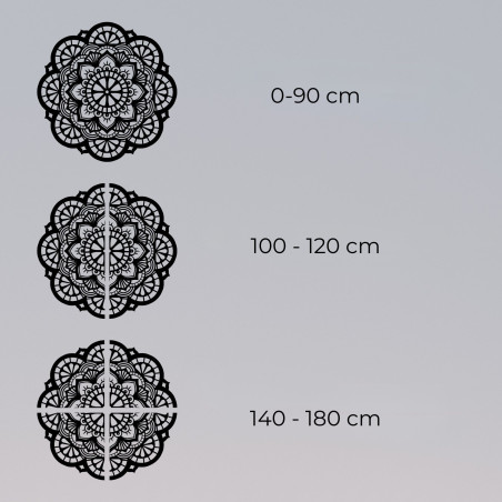 Wand Holzbild Mandala Licht des Lebens - LUMEN