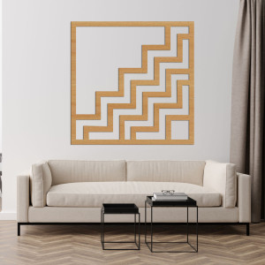Geometrische Wanddekoration quadratisch - SUQARE