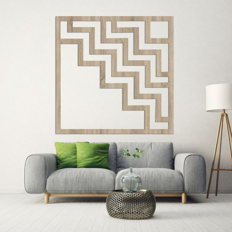 Geometrische Wanddekoration quadratisch - SUQARE