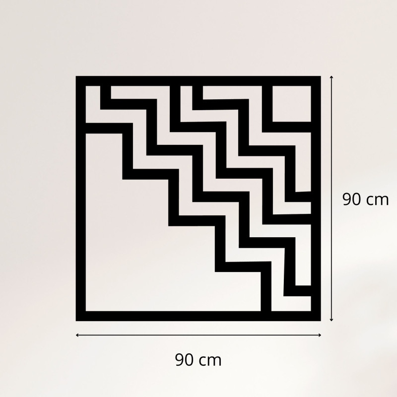 Geometrische Holzdekoration quadratisch - FORNET