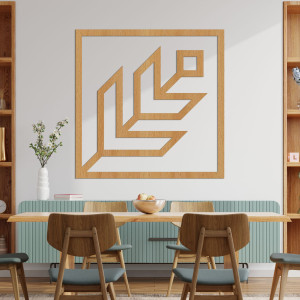 Geometrische Wanddekoration quadratisch - SKAUKA