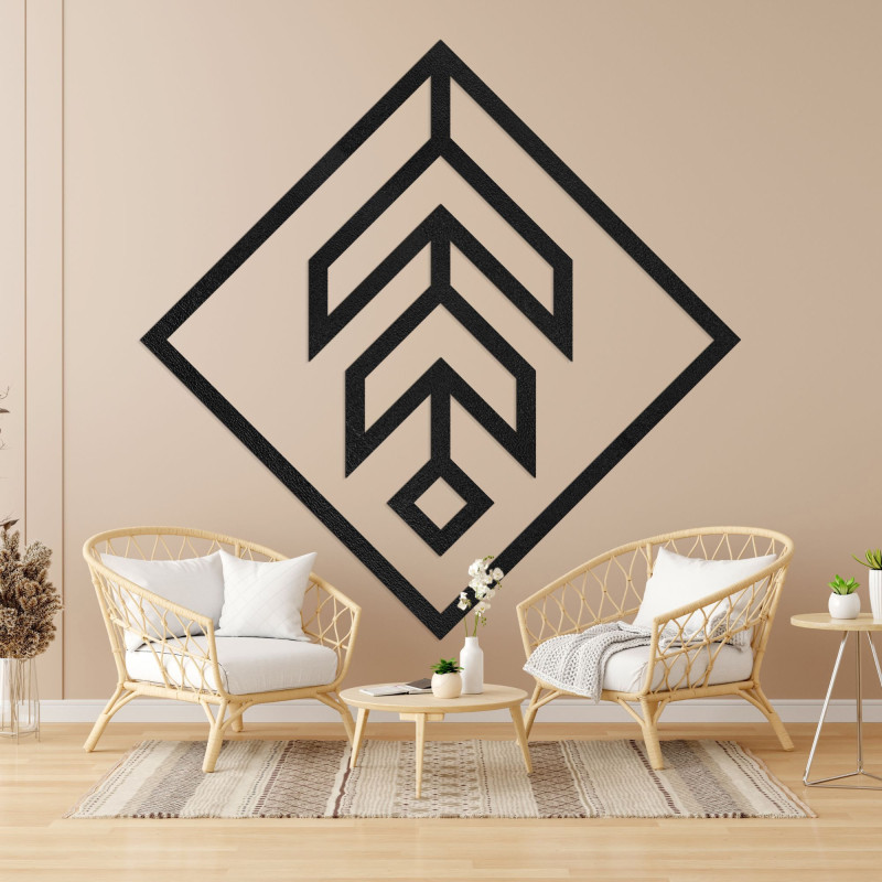 Geometrische Wanddekoration quadratisch - SKAUKA
