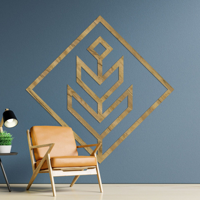 Geometrische Wanddekoration quadratisch - SKAUKA